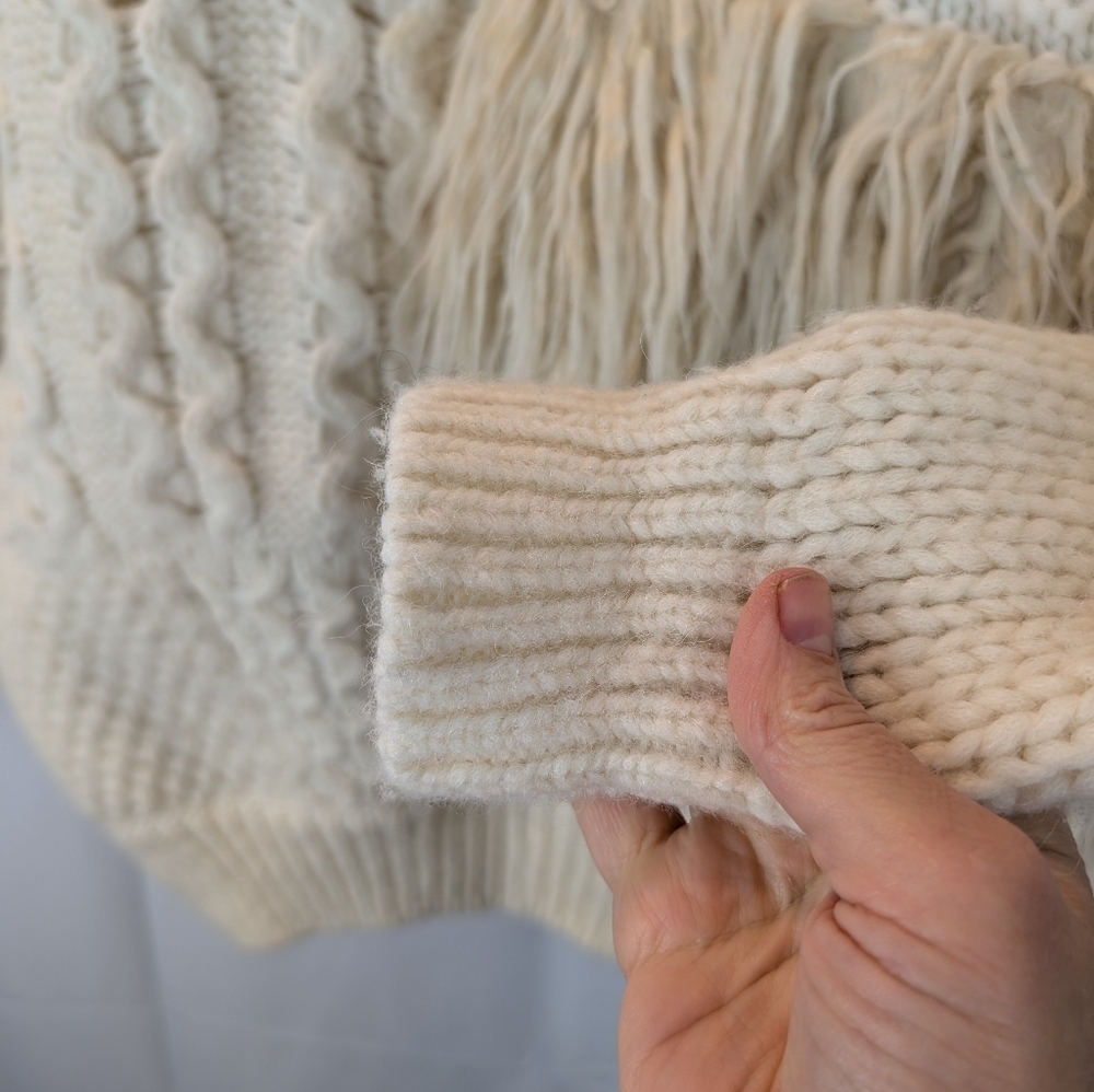 Simone Rocha Cream Sweater with Textured Design Size S In EUC - Picture 6 of 15